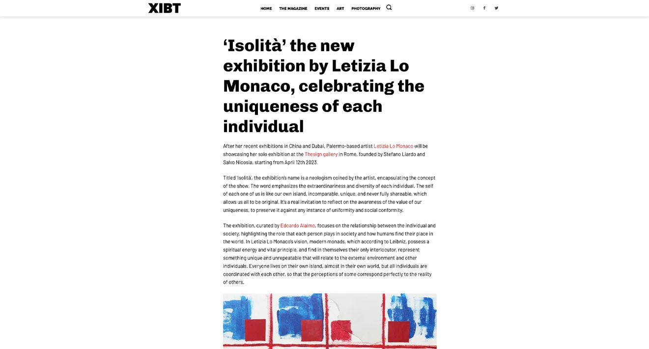 Isolità – Xibtmagazine.com